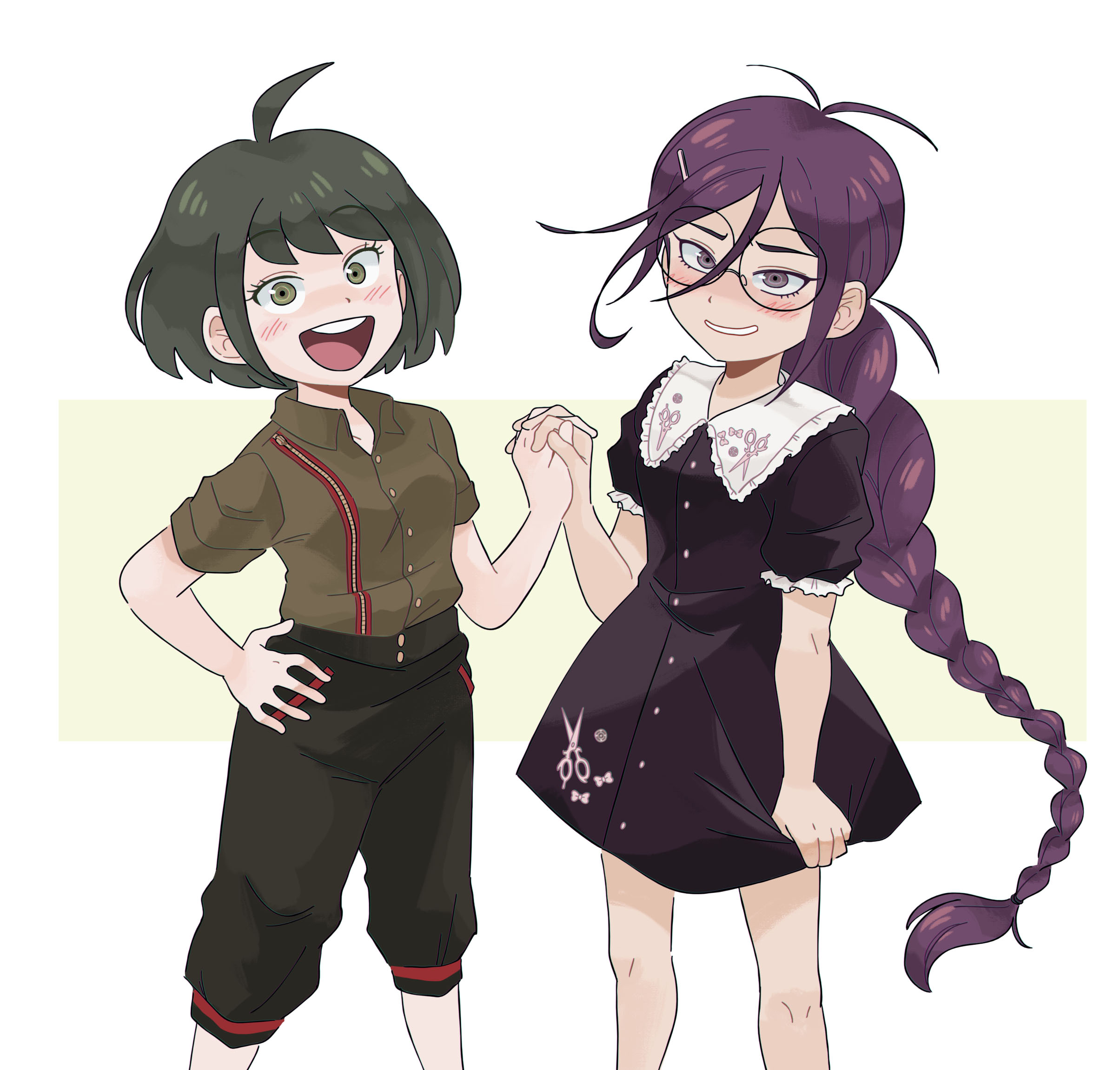 Dynasty Reader » Image › Kiana Khansmith, Danganronpa, Komaru x Toko, Yuri